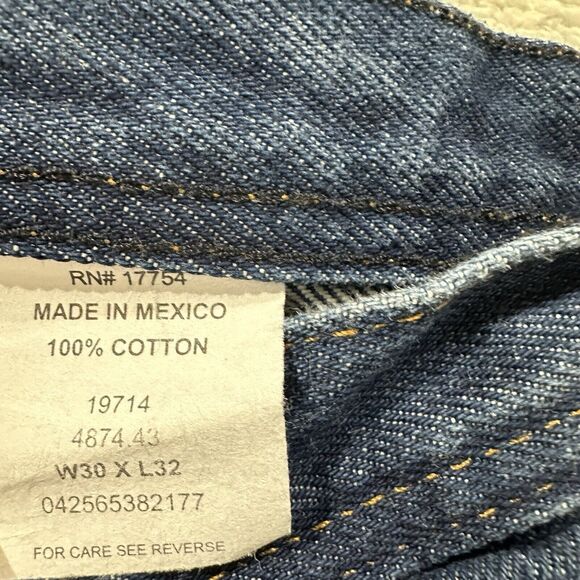 Key Jeans Men's 30 x 32 Medium Blue Denim Wash Straight Leg Cotton Casual - Picture 2 of 8